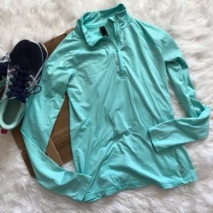 Teal blue zip up top 💙